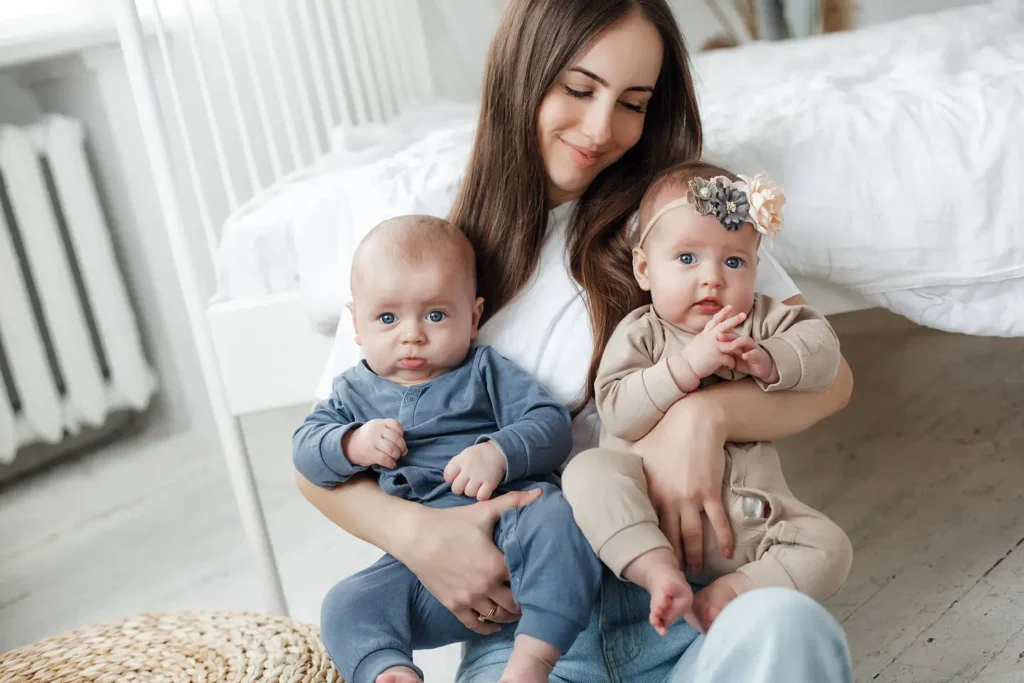Newborn twins development
