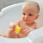 Bath a newborn